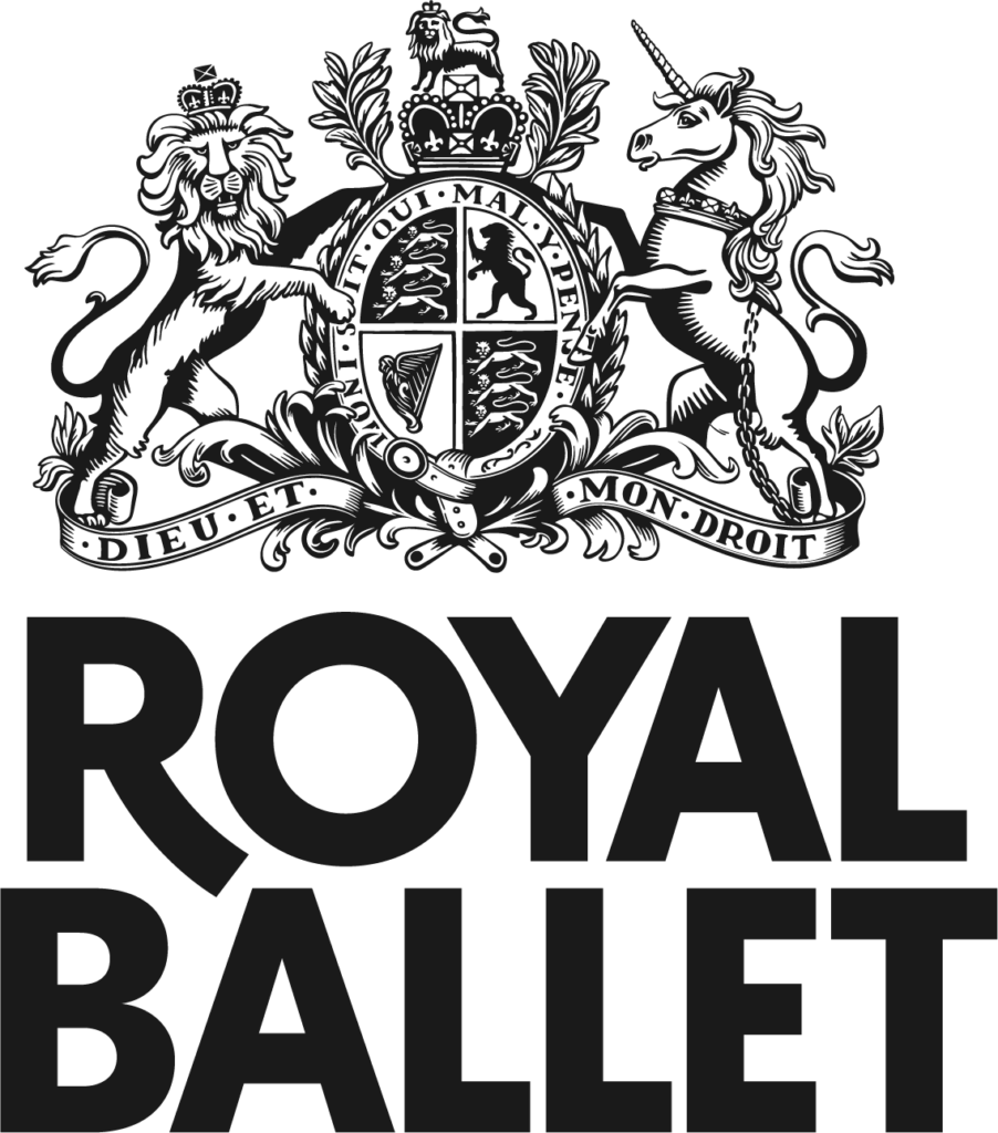 Royal Ballet Primary Lockup Crest Positive Black RGB
